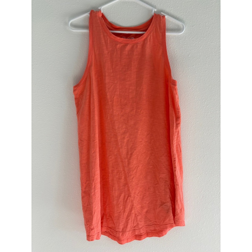 Southern Tide Womens Medium Portia Sun Farer Sleeveless Dress Cotton Orange‎